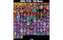 UNIQUE - Spider Man, Deadpool  [113 Skins, 1750 Vbucks, 137 Axes, 124 Emotes, 138 Gliders and MORE!]