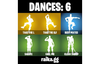 UNIQUE - Take The Elf ,  Take The L  [4 Skins, 400 Vbucks, 3 Axes, 6 Emotes, 3 Gliders and MORE!]