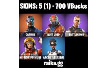 UNIQUE - Carbide, Take The L  [5 Skins, 700 Vbucks, 2 Axes, 2 Emotes, 5 Gliders and MORE!]