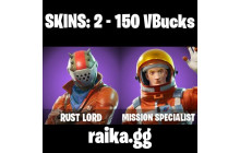 UNIQUE - Rust Lord, Take The L  [2 Skins, 150 Vbucks, 2 Axes, 4 Emotes, 5 Gliders and MORE!]