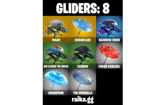 UNIQUE - Mako, Take The L  [3 Skins, 50 Vbucks, 3 Axes, 14 Emotes, 8 Gliders and MORE!]