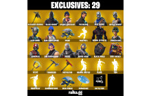 UNIQUE - Black Knight, Sparkle Specialist  [63 Skins, 300 Vbucks, 27 Axes, 38 Emotes, 31 Gliders and MORE!]