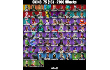 UNIQUE - Doom , Mysterio [75 Skins, 2700 Vbucks, 101 Axes, 80 Emotes, 66 Gliders and MORE!]