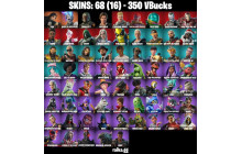 UNIQUE - Era, Renzo the Destroyer  [68 Skins, 350 Vbucks, 77 Axes, 69 Emotes, 55 Gliders and MORE!]