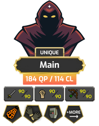 Main | TTL: 1552 | CL: 114 | QP: 184 [Fire Cape, B Gloves, Ava's, MM1, SOTE, Mithril Gloves, MA1 & MA2, DT1 + MORE!]
