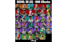 UNIQUE - War Machine , Hades [35 Skins, 600 Vbucks, 77 Axes, 46 Emotes,  61 Gliders and MORE!]