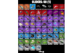 UNIQUE - Captain Jones , Katalina [51 Skins, 700 Vbucks, 91 Axes, 50 Emotes, 60 Gliders and MORE!]
