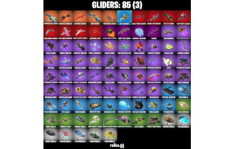 UNIQUE -  Zeus , Cobalt Snowfoot  [120 Skins, 550 Vbucks, 127 Axes, 127 Emotes, 85 Gliders and MORE!]