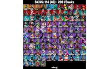 UNIQUE - Doom, Katalina  [114 Skins, 200 Vbucks, 106 Axes, 99 Emotes, 56 Gliders and MORE!]