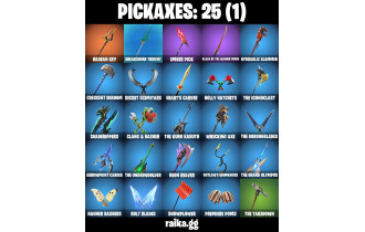 UNIQUE - Cerberus, Zeus [16 Skins, 400 Vbucks, 25 Axes, 20 Emotes, 23 Gliders and MORE!]
