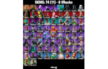 UNIQUE -  Renegade Raider, Dark Red Knight  [74 Skins, 92 Axes, 84 Emotes, 69 Gliders and MORE!]