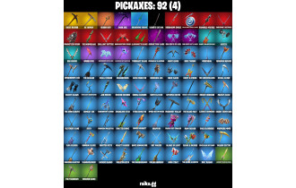 UNIQUE -  Renegade Raider, Dark Red Knight  [74 Skins, 92 Axes, 84 Emotes, 69 Gliders and MORE!]