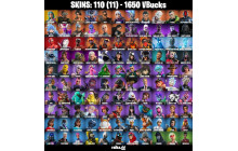 UNIQUE - The Ageless , Katalina [110 Skins, 1650 Vbucks, 114 Axes, 85 Emotes, 103 Gliders and MORE!]