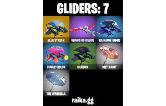 UNIQUE - Blue Team Leader , Take The L [13 Skins, 250 Vbucks, 3 Axes, 11 Emotes, 7 Gliders and MORE!]