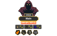 Main | TTL: 1773 | CL: 107 | QP: 248 [Fire Cape, B Gloves, Ava's, MM2, MM1, Void, Torso, SOTE, Mithril Gloves + MORE!]