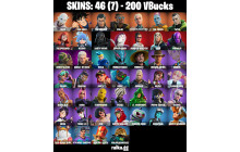 UNIQUE - Malik , Astroworld Cyclone  [46 Skins, 200 Vbucks, 55 Axes, 43 Emotes, 58 Gliders and MORE!]