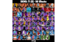 UNIQUE - Dark Skully, Spider Man [71 Skins, 50 Vbucks, 67 Axes, 69 Emotes, 63 Gliders and MORE!]