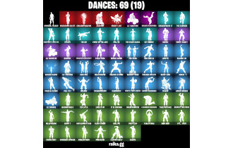 UNIQUE - Dark Skully, Spider Man [71 Skins, 50 Vbucks, 67 Axes, 69 Emotes, 63 Gliders and MORE!]