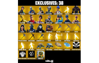 UNIQUE - Floss, Take The L  [163 Skins, 175 Vbucks, 115 Axes, 131 Emotes, 117 Gliders and MORE!]
