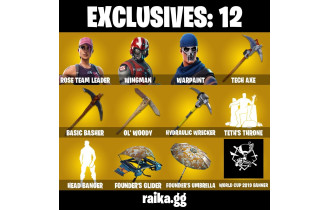 UNIQUE - OG STW, Deadpool [57 Skins, 60 Vbucks, 48 Axes, 67 Emotes,  44 Gliders and MORE!]