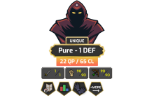 Pure - 1 DEF | TTL: 526 | CL: 65 | QP: 22 [Mithril Gloves + MORE!]