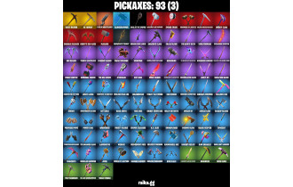 UNIQUE - Silver Surfer,  Groot  [76 Skins, 950 Vbucks, 93 Axes, 71 Emotes, 91 Gliders and MORE!]
