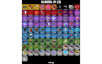 UNIQUE - Silver Surfer,  Groot  [76 Skins, 950 Vbucks, 93 Axes, 71 Emotes, 91 Gliders and MORE!]