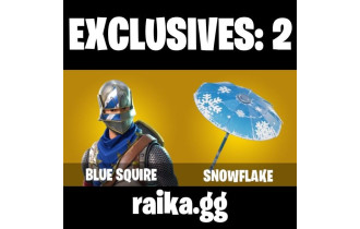 UNIQUE - Blue Squire, Squire Shield  [1 Skins, 150 Vbucks, 2 Gliders and MORE!]