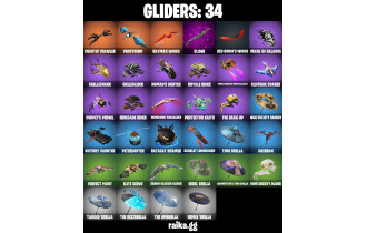 UNIQUE - Loserfruit , Nanner Ringer  [51 Skins, 53 Axes, 37 Emotes, 34 Gliders and MORE!]