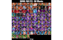 UNIQUE -  Trailblazer ,  Tai  [104 Skins, 50 Vbucks, 110 Axes, 86 Emotes, 100 Gliders and MORE!]