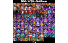 UNIQUE - Rebirth Raven , Clark Kent [107 Skins, 300 Vbucks, 117 Axes, 80 Emotes, 107 Gliders and MORE!]