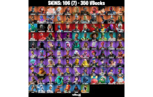 UNIQUE - Lexa, Mave [106 Skins, 350 Vbucks, 146 Axes, 110 Emotes and MORE!]