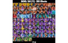 UNIQUE - OG STW , The Ice King [104 Skins, 355 Vbucks, 93 Axes, 94 Emotes, 84 Gliders and MORE!]