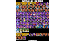 UNIQUE - Travis Scott , Merry Minty Pickaxe  [84 Skins, 850 Vbucks, 70 Axes, 83 Emotes, 76 Gliders and MORE!]