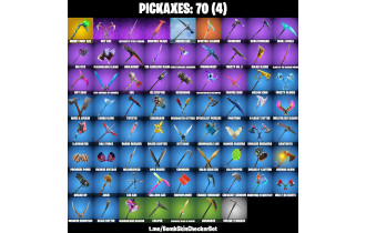 UNIQUE - Travis Scott , Merry Minty Pickaxe  [84 Skins, 850 Vbucks, 70 Axes, 83 Emotes, 76 Gliders and MORE!]