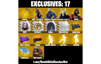 UNIQUE - Ikonik, Scenario  [65 Skins, 850 Vbucks, 57 Axes, 82 Emotes, 69 Gliders and MORE!]