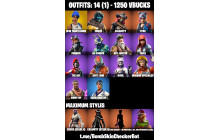 UNIQUE - Snowflake, Take The L  [14 Skins, 1250 Vbucks, 10 Axes, 22 Emotes, 21 Gliders and MORE!]