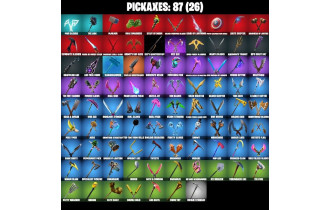 UNIQUE - Travis Scott, Chun Li [117 Skins, 6550 Vbucks, 87 Axes, 98 Emotes, 59 Gliders and MORE!]
