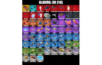 UNIQUE - Travis Scott, Chun Li [117 Skins, 6550 Vbucks, 87 Axes, 98 Emotes, 59 Gliders and MORE!]