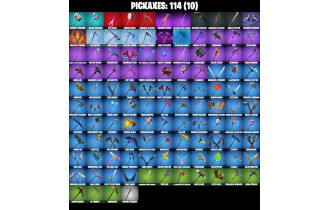 UNIQUE - OG STW, Hot Marat [154 Skins, 525 Vbucks, 114 Axes, 126 Emotes, 115 Gliders and MORE!]