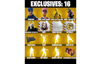 UNIQUE - OG STW, Hot Marat [154 Skins, 525 Vbucks, 114 Axes, 126 Emotes, 115 Gliders and MORE!]