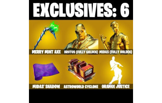 UNIQUE - Jill Valentine, Merry Minty Pickaxe [132 Skins, 300 Vbucks, 107 Axes, 68 Emotes, 87 Gliders and MORE!]