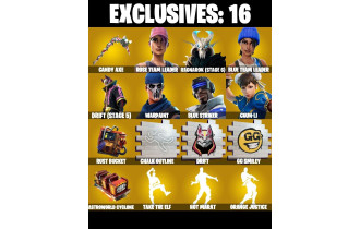 UNIQUE - Chun Li, OG STW [157 Skins, 50 Vbucks, 124 Axes, 107 Emotes, 102 Gliders and MORE!]