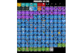 UNIQUE - Laugh It Up, Take The Elf [134 Skins, 710 Vbucks, 141 Axes, 133 Emotes, 118 Gliders and MORE!]