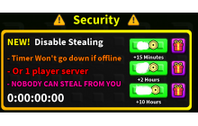 169R - Disable Stealing x10 hours [Feed Your Pet]