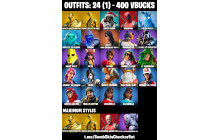 UNIQUE -  Midas Fully Golden, Brutus Golden [24 Skins, 400 Vbucks, 26 Axes, 29 Emotes, 31 Gliders and MORE!]