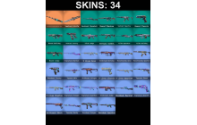 UNIQUE - Bronze 1 - 2x Knife Skins [13 Agents, 48 LVL,  Gravitational Uranium Neuroblaster Baton and MORE!]