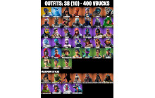 UNIQUE -  Blue Striker, Crowbar [38 Skins, 400 Vbucks, 34 Axes, 57 Emotes, 47 Gliders and MORE!]
