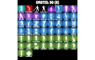 UNIQUE - Dark Vertex,  Slim Shady  [46 Skins, 54 Axes, 50 Emotes, 45 Gliders and MORE!]