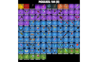 UNIQUE - Skull Trooper, Reaper Axe [102 Skins, 50 Vbucks, 104 Axes, 107 Emotes,  90 Gliders and MORE!]